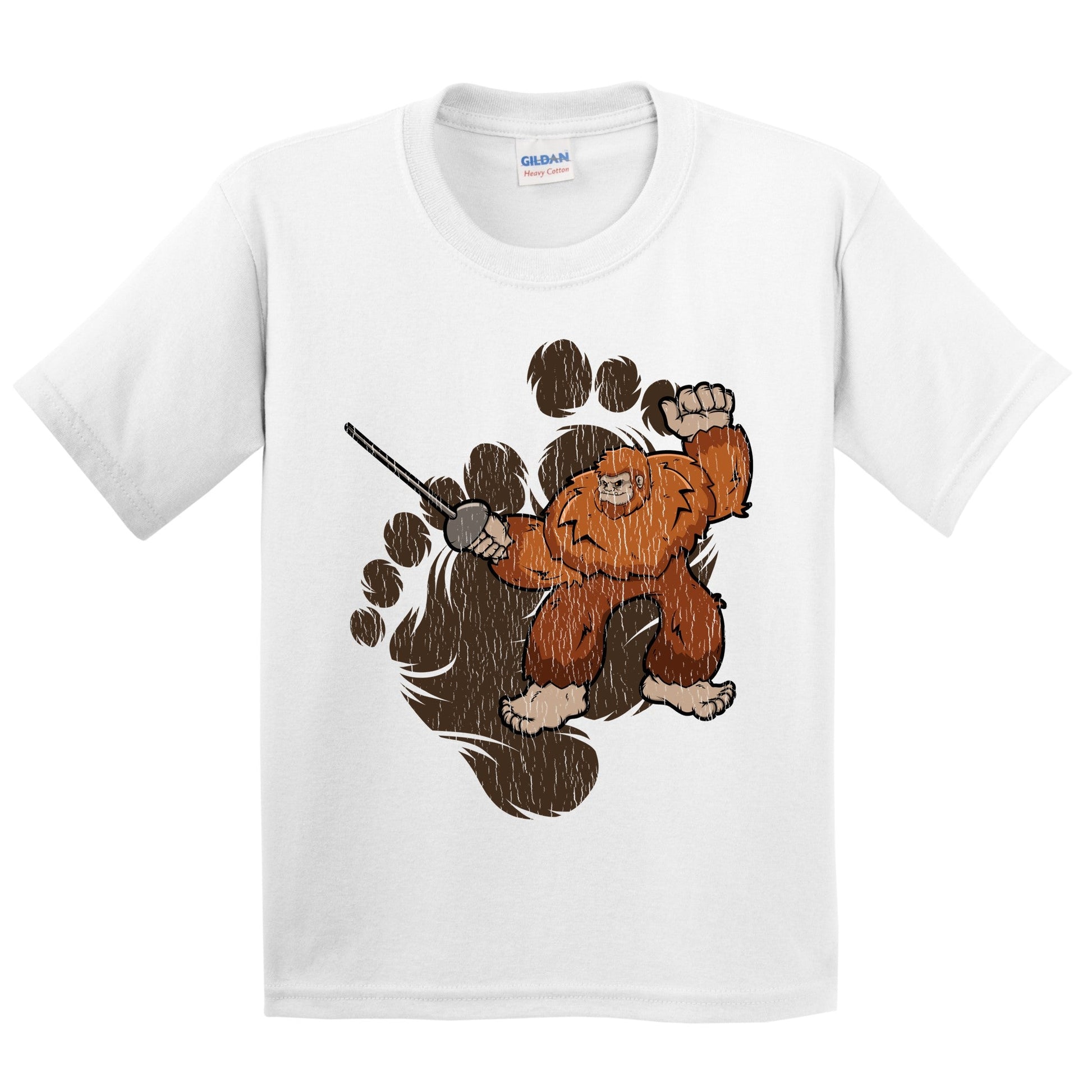 Kids Bigfoot Fencing Shirt - Sasquatch Fencing Youth T-Shirt