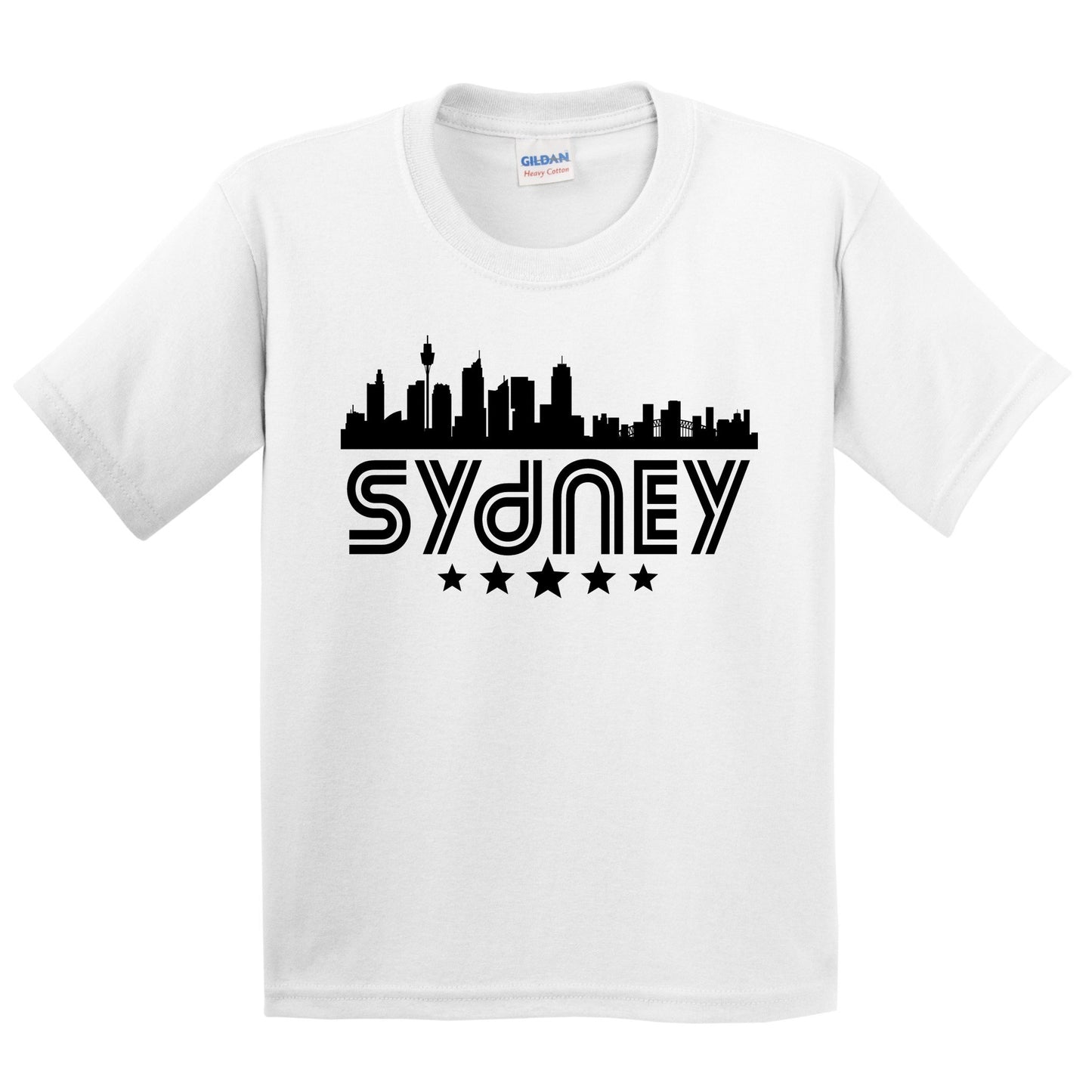 Sydney Australia Skyline Retro Style Kids T-Shirt