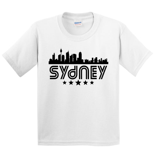 Sydney Australia Skyline Retro Style Kids T-Shirt