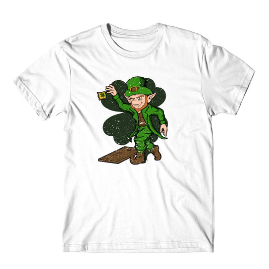 Cornhole Player Leprechaun St. Patrick's Day Cornhole T-Shirt