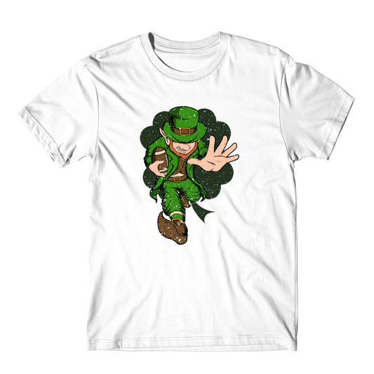 Football Player Leprechaun St. Patrick's Day Football T-Shirt