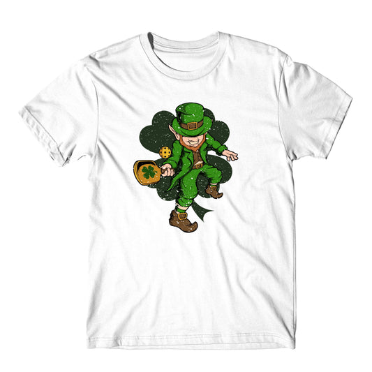 Pickleball Player Leprechaun St. Patrick's Day Pickleball T-Shirt
