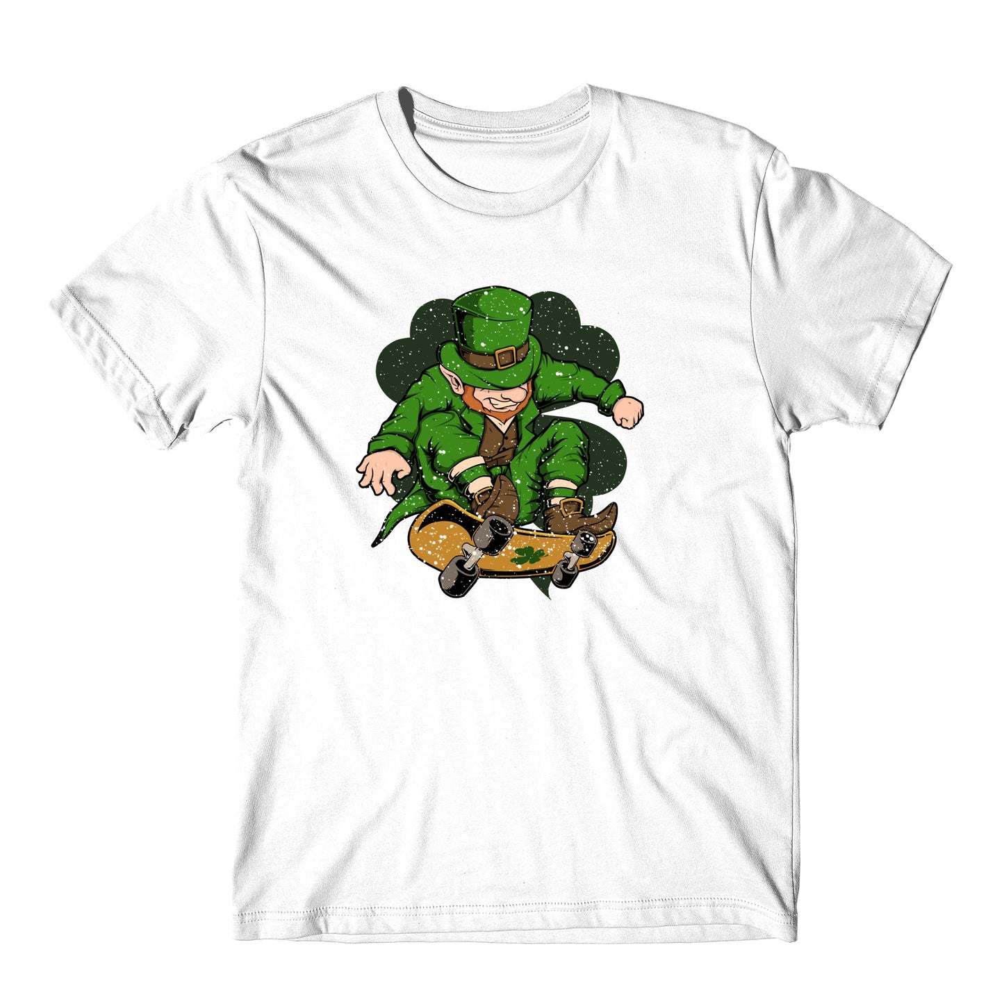Skateboarder Leprechaun St. Patrick's Day Skateboarding T-Shirt
