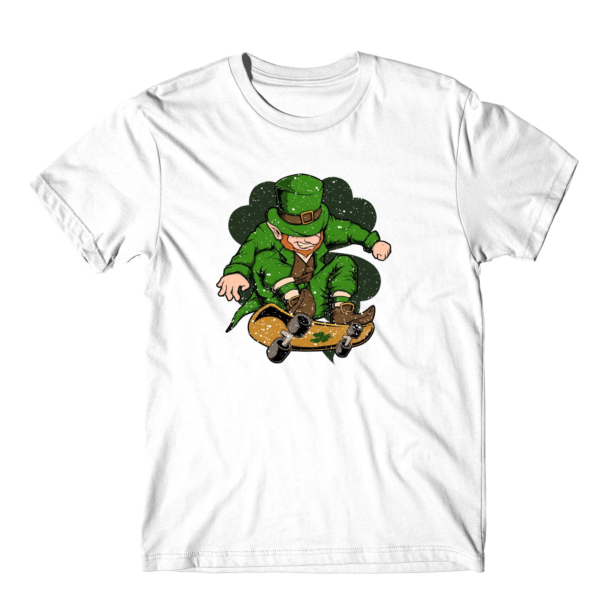 Skateboarder Leprechaun St. Patrick's Day Skateboarding T-Shirt