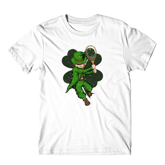 Tennis Player Leprechaun St. Patrick's Day Tennis T-Shirt