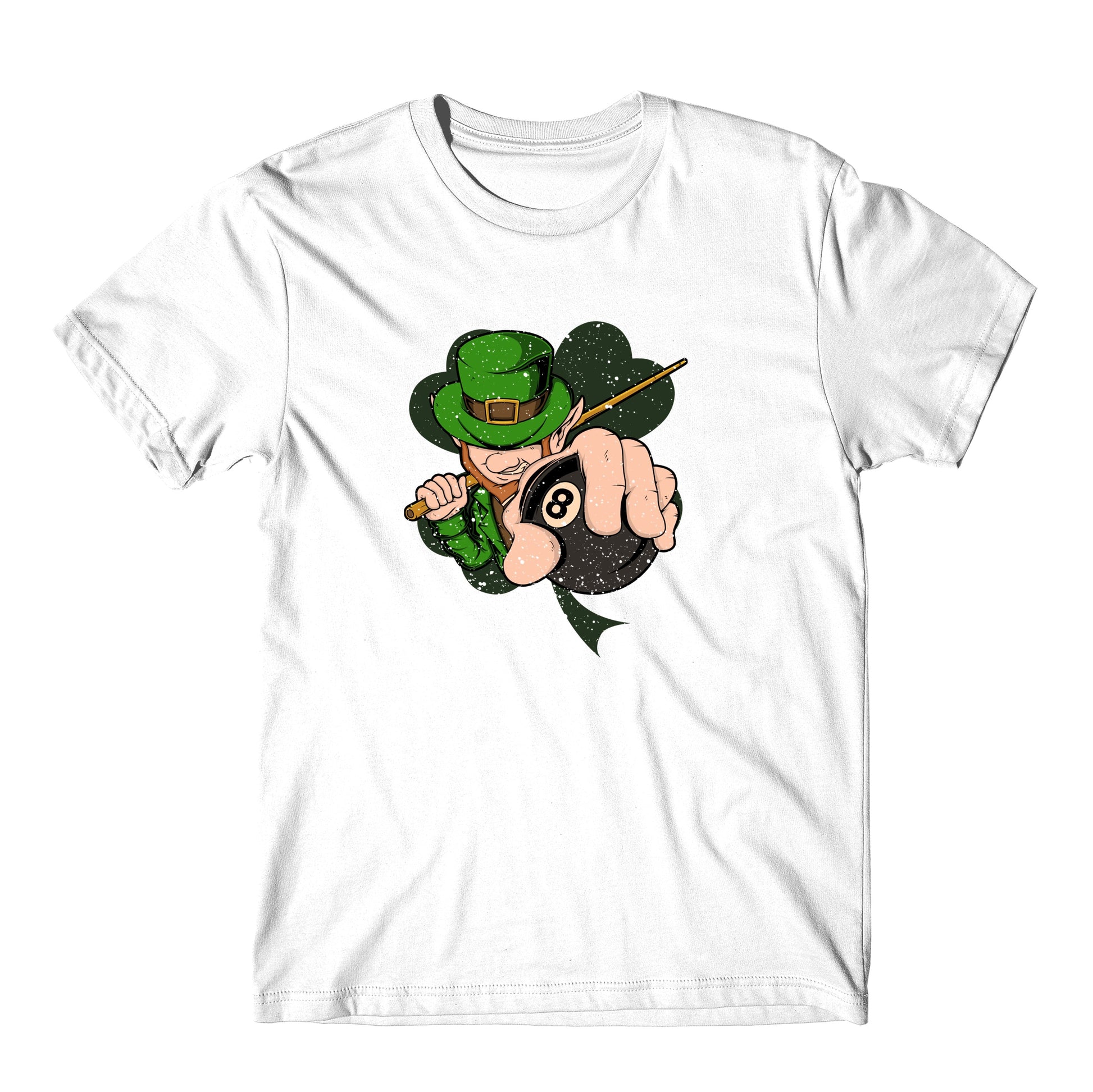 Billiards Player Leprechaun St. Patrick's Day Pool T-Shirt