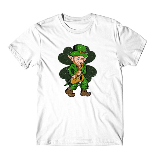 Sax Player Leprechaun St. Patrick's Day Saxophone T-Shirt