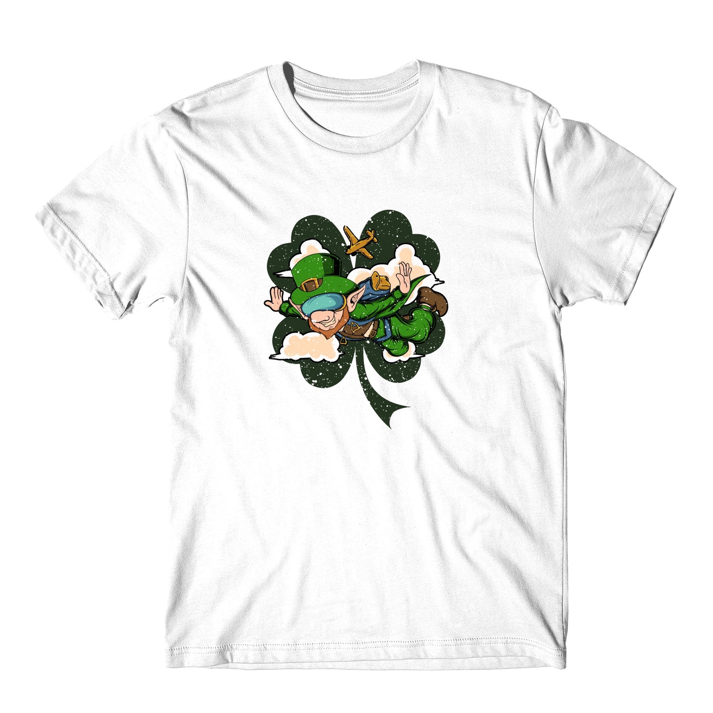 Skydiver Leprechaun St. Patrick's Day Skydiving T-Shirt