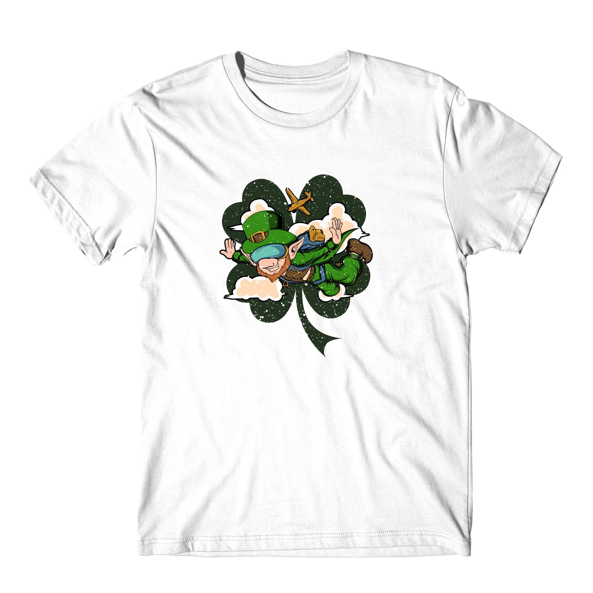 Skydiver Leprechaun St. Patrick's Day Skydiving T-Shirt