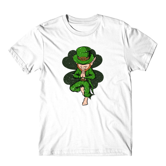 Yoga Pose Leprechaun St. Patrick's Day Yoga T-Shirt