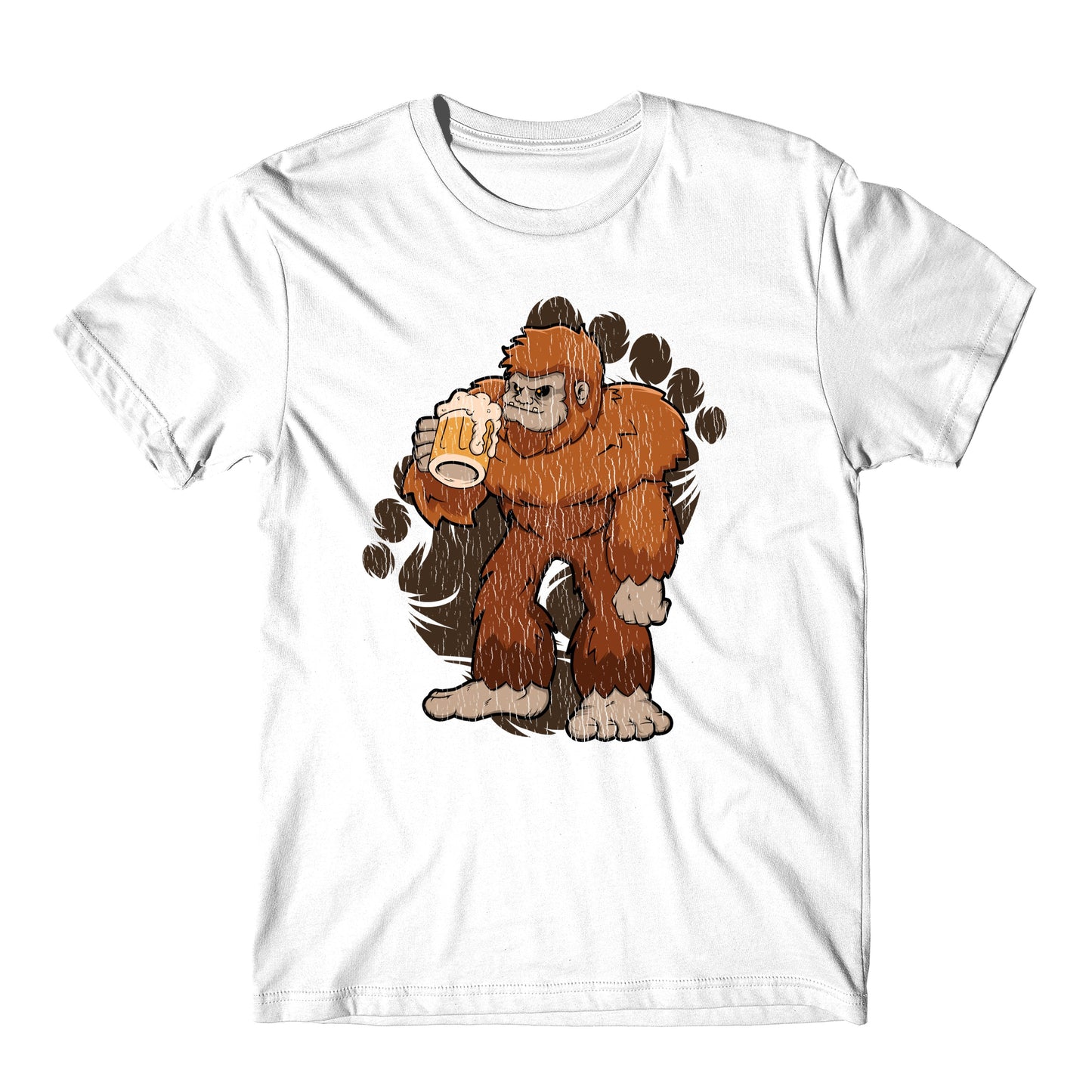 Bigfoot Beer Shirt - Sasquatch Drinking Beer T-Shirt