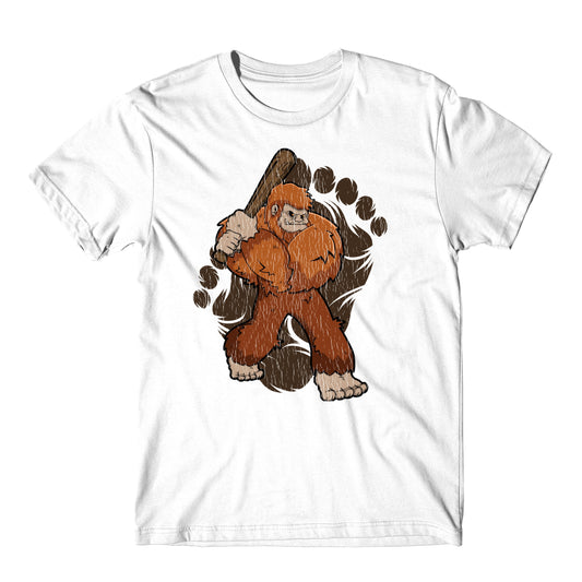 Bigfoot Baseball Shirt - Sasquatch Baseball Bat T-Shirt