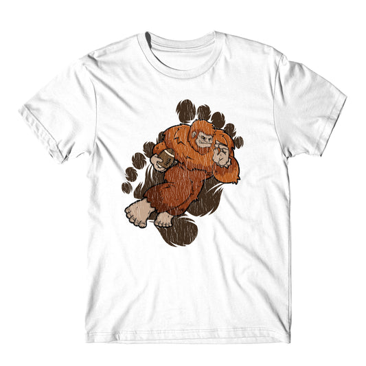 Bigfoot Football Shirt - Sasquatch Running Back T-Shirt