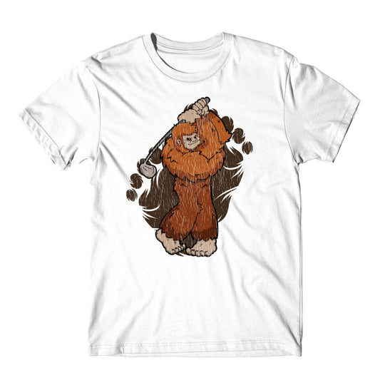 Bigfoot Golf Shirt - Sasquatch Golfing T-Shirt