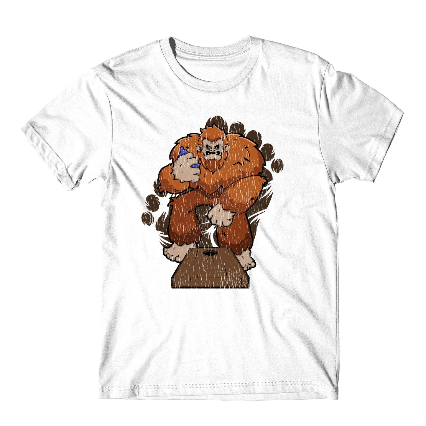 Bigfoot Cornhole Shirt - Sasquatch Playing Cornhole T-Shirt
