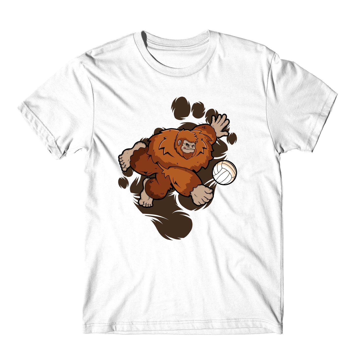 Bigfoot Volleyball Shirt - Sasquatch Volleyball Dig T-Shirt