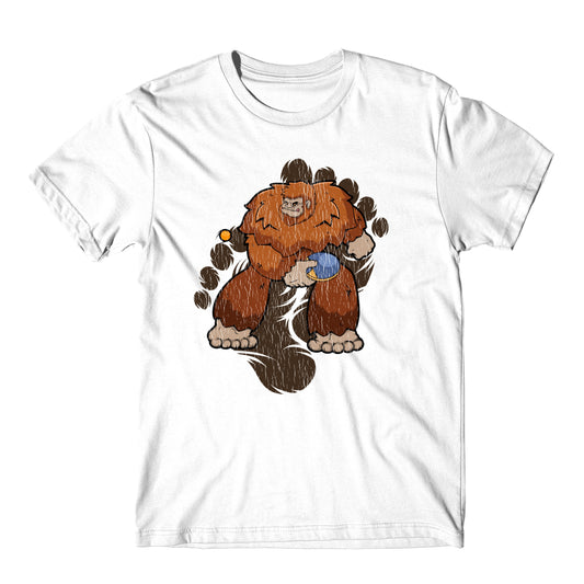 Bigfoot Table Tennis Shirt - Sasquatch Playing Table Tennis T-Shirt
