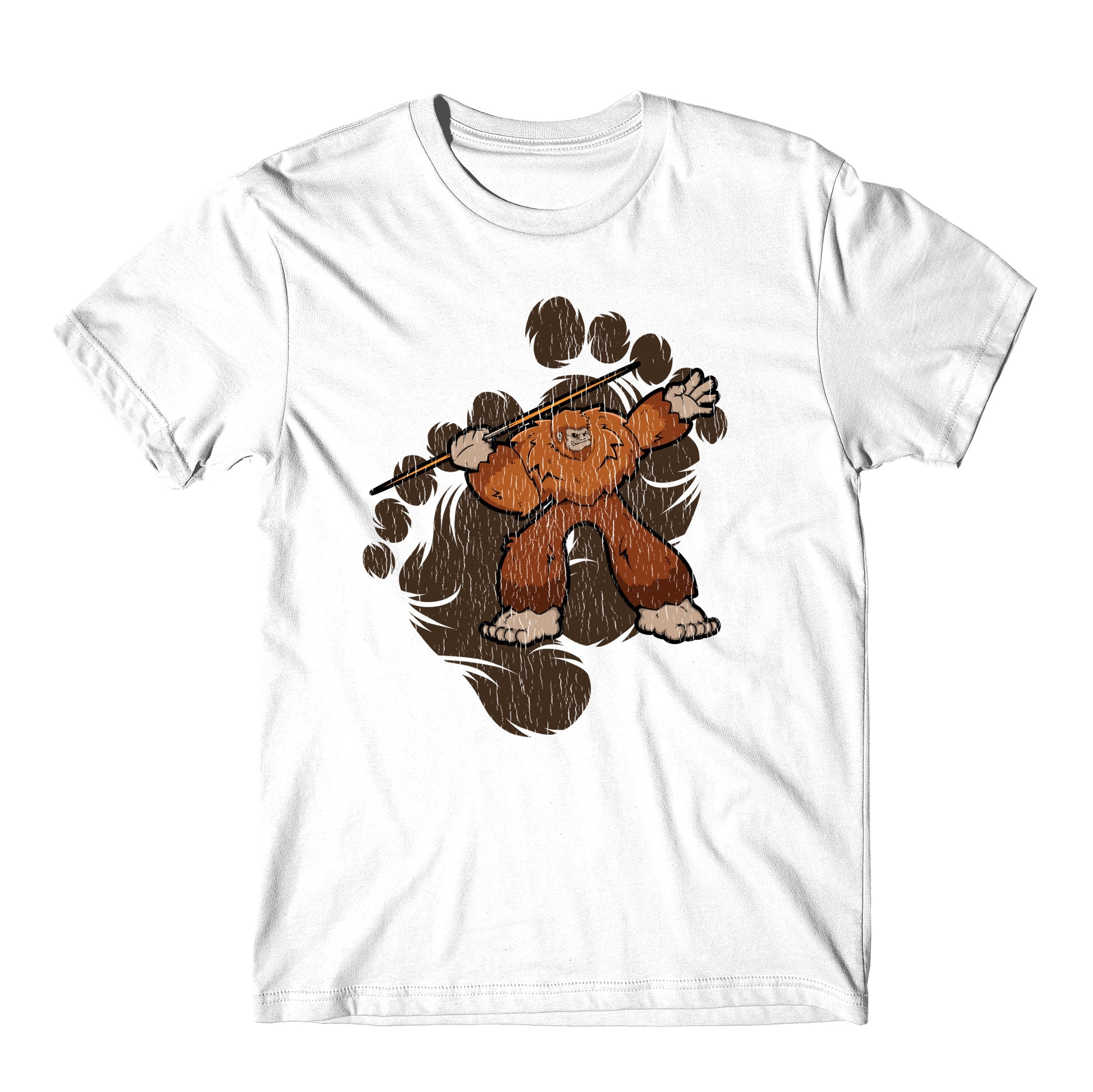 Bigfoot Javelin Throw Shirt - Sasquatch Throwing Javelin T-Shirt