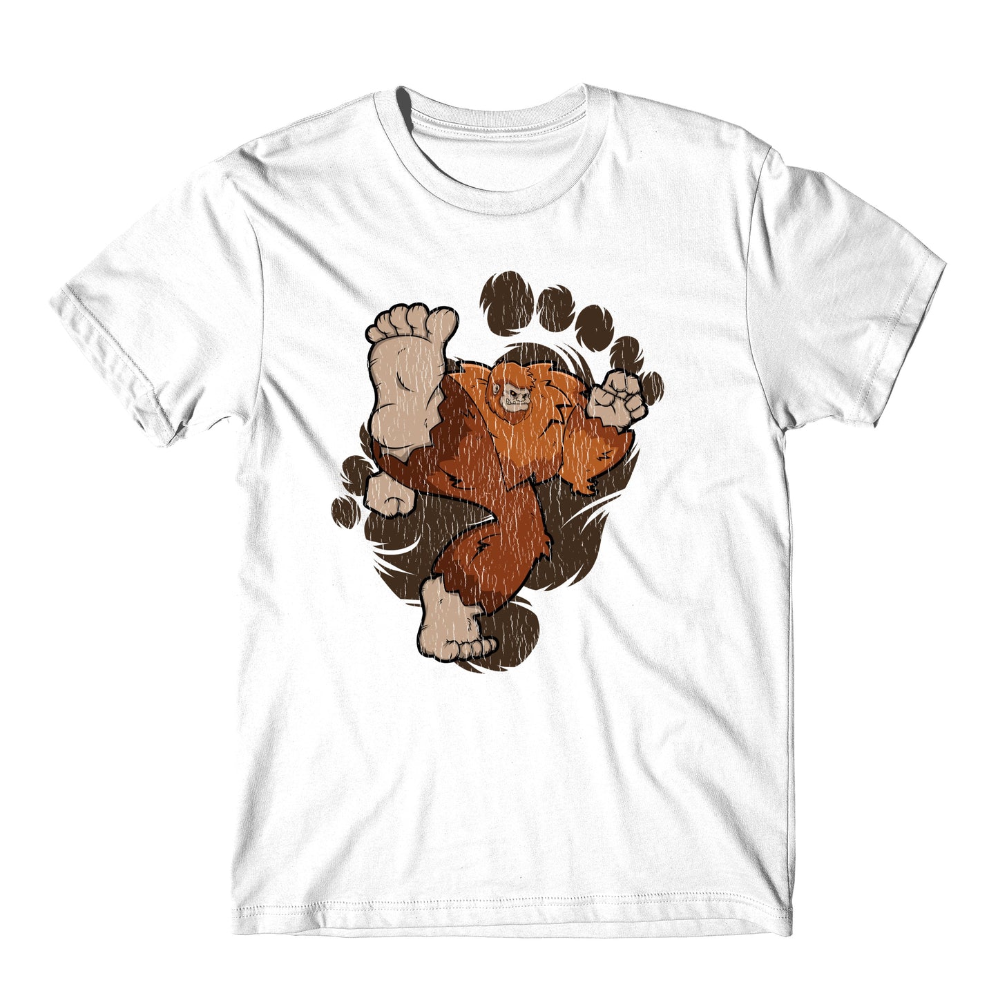 Bigfoot Karate Shirt - Sasquatch Kicking T-Shirt