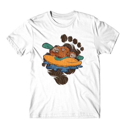 Bigfoot Kayaking Shirt - Sasquatch Paddling Kayak T-Shirt