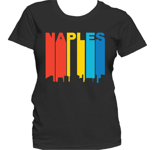 Retro 1970's Style Naples Florida Skyline Women's T-Shirt