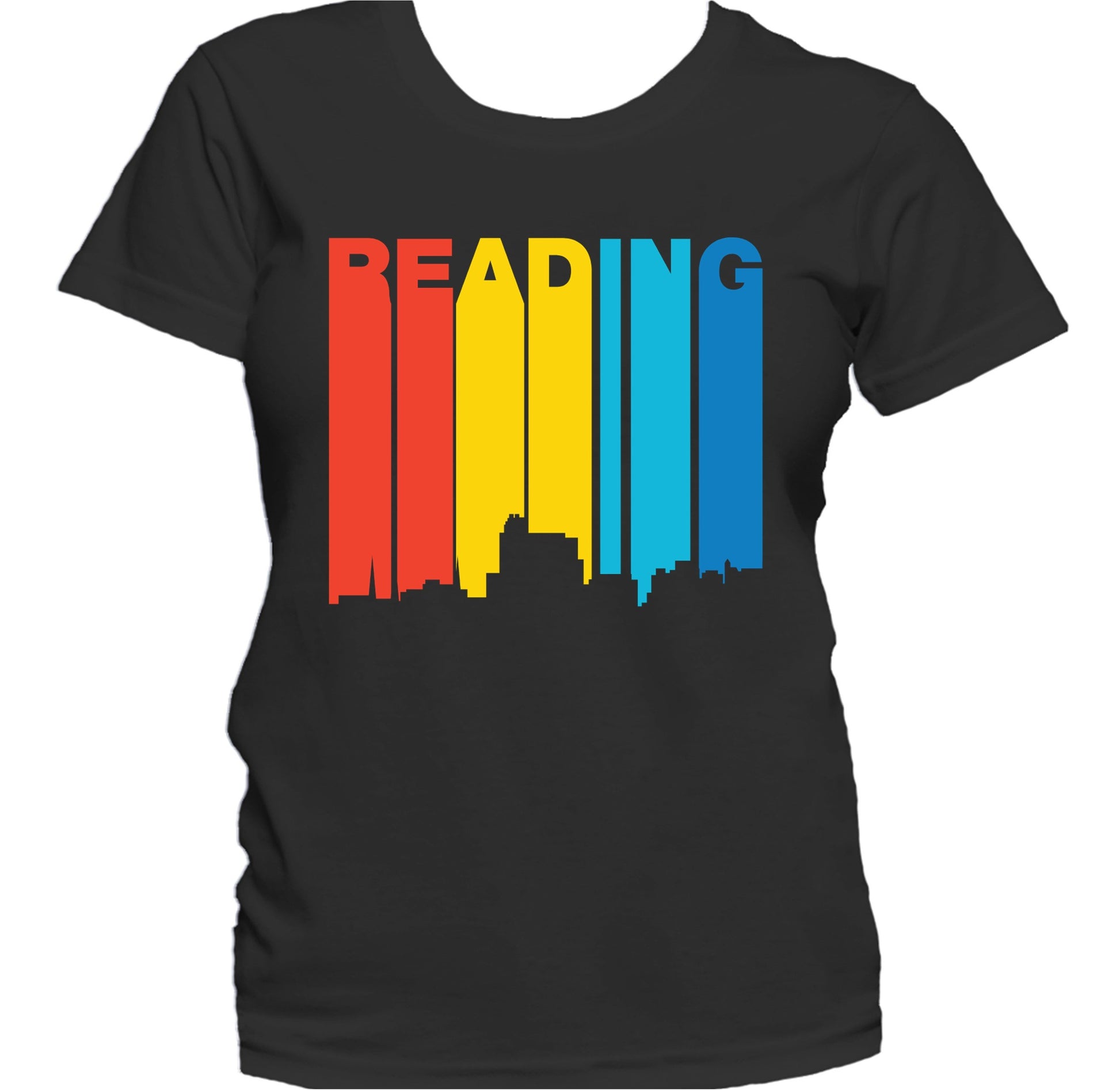Retro 1970's Style Reading Pennsylvania Skyline Women's T-Shirt