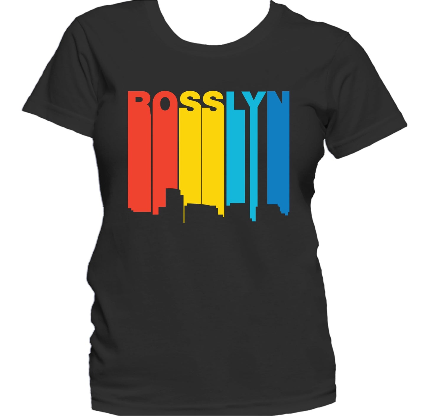 Retro 1970's Style Rosslyn Virginia Skyline Women's T-Shirt