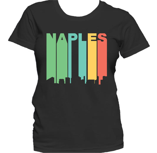 Retro 1970's Style Naples Florida Skyline Women's T-Shirt