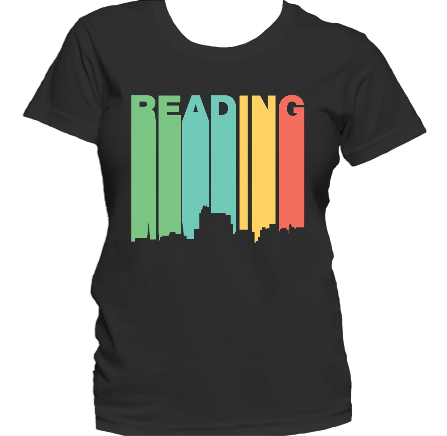Retro 1970's Style Reading Pennsylvania Skyline Women's T-Shirt
