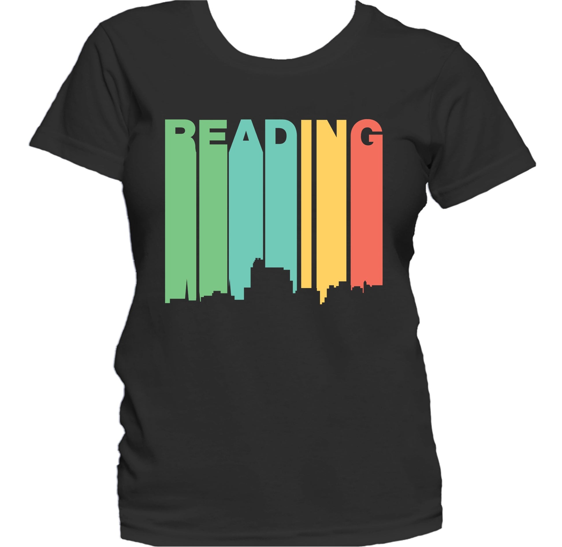 Retro 1970's Style Reading Pennsylvania Skyline Women's T-Shirt