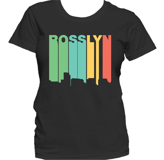 Retro 1970's Style Rosslyn Virginia Skyline Women's T-Shirt