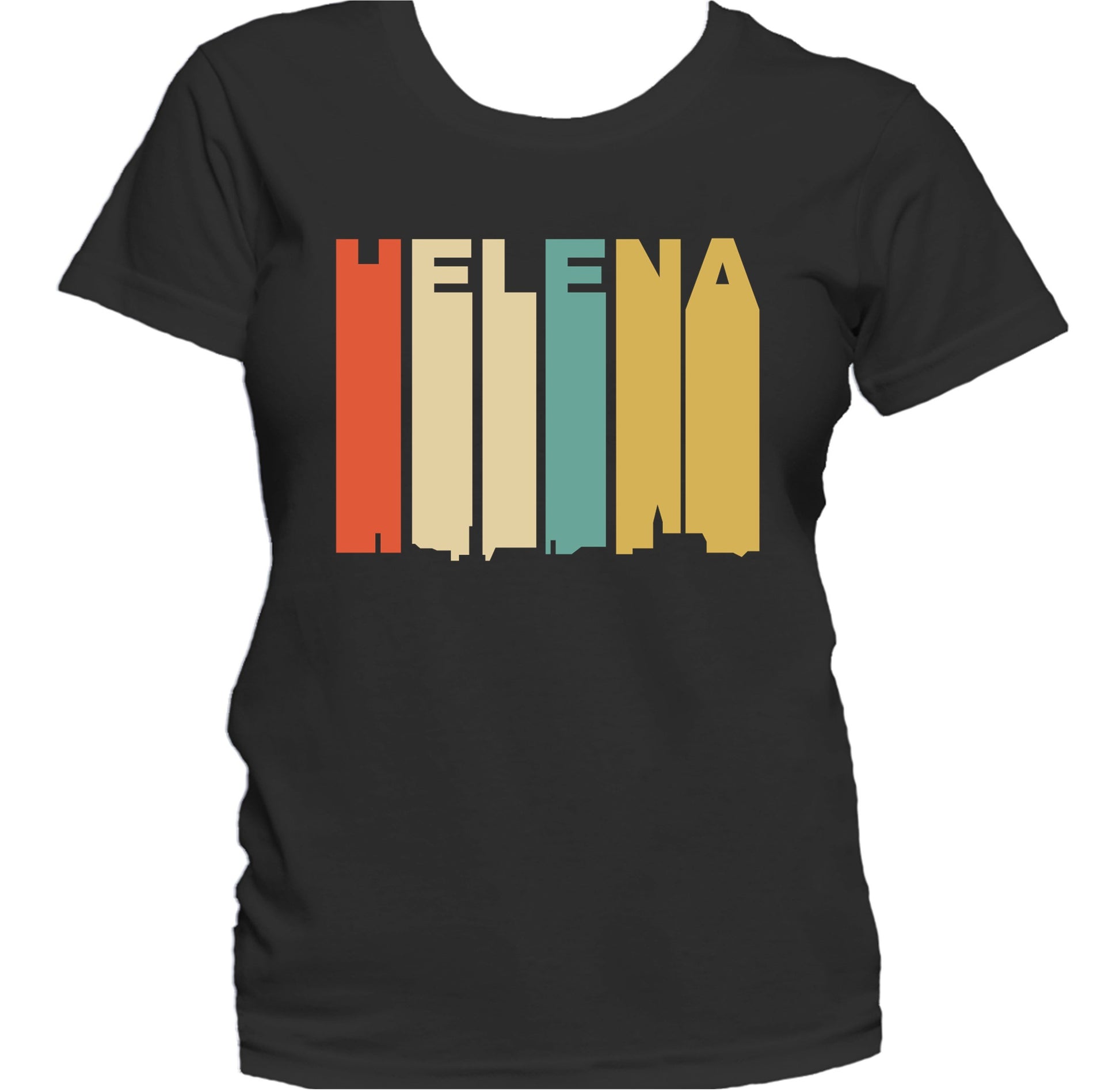 Retro 1970's Style Helena Montana Skyline Women's T-Shirt
