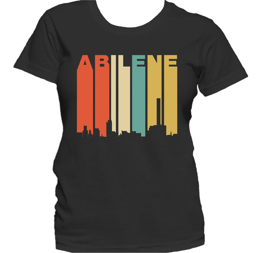 Retro 1970's Style Abilene Texas Skyline Women's T-Shirt