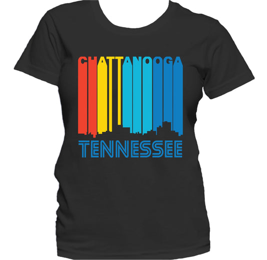 Retro 1970's Style Chattanooga Tennessee Skyline Women's T-Shirt