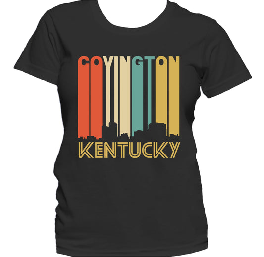 Retro 1970's Style Covington Kentucky Skyline Women's T-Shirt