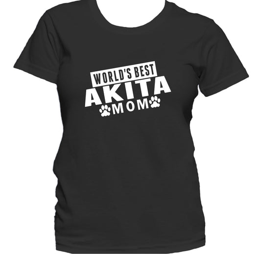 Akita Mom Shirt - World's Best Akita Mom Women's T-Shirt