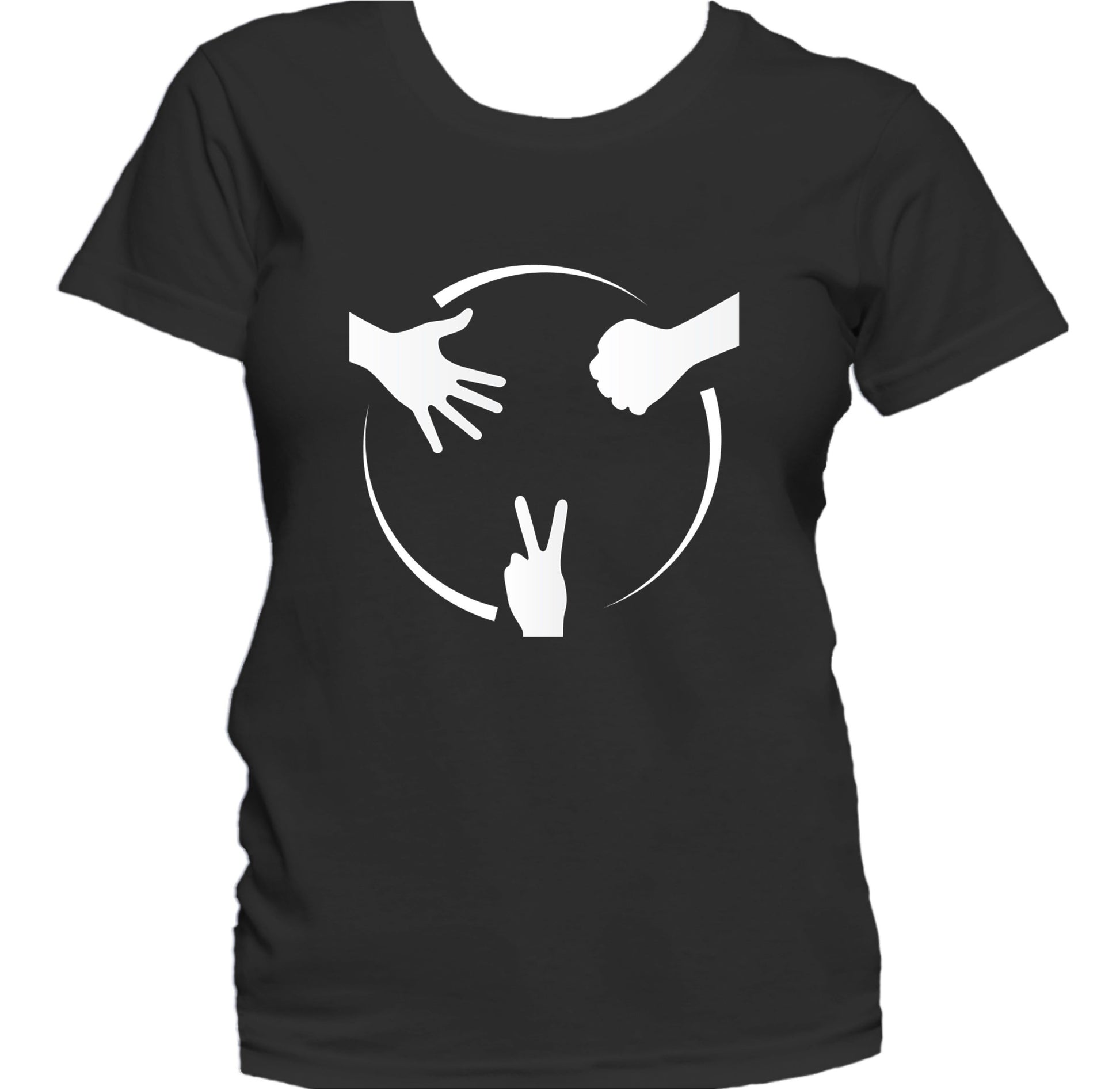 Rock Paper Scissors Diagram Roshambo Women's T-Shirt
