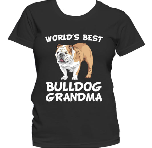 World's Best Bulldog Grandma Dog Owner Women's T-Shirt