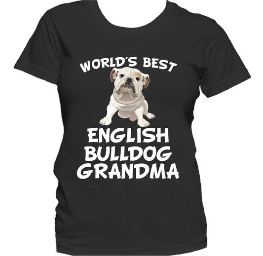 World's Best English Bulldog Grandma Dog Owner Women's T-Shirt