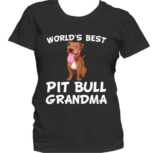 World's Best Pit Bull Grandma Dog Owner Women's T-Shirt