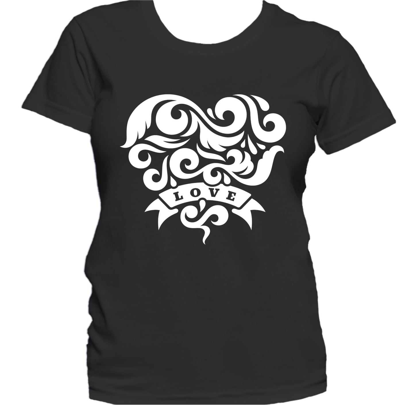 Tattoo Love Heart Graphic Women's T-Shirt