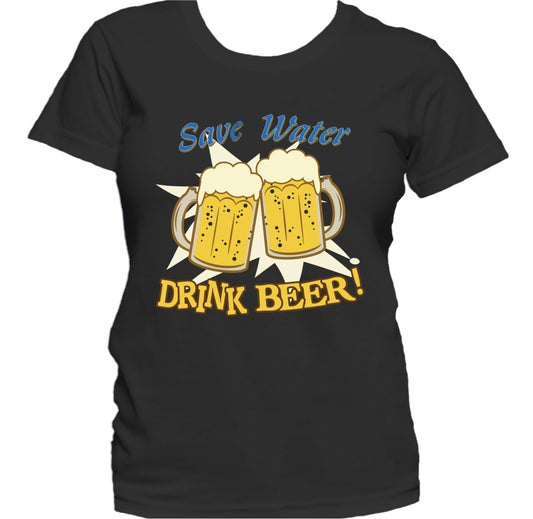 Save Water Drink Beer Classic Funny Beer Saying Women's T-Shirt
