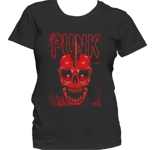 Punk Rock Skull Cool Music Women's T-Shirt
