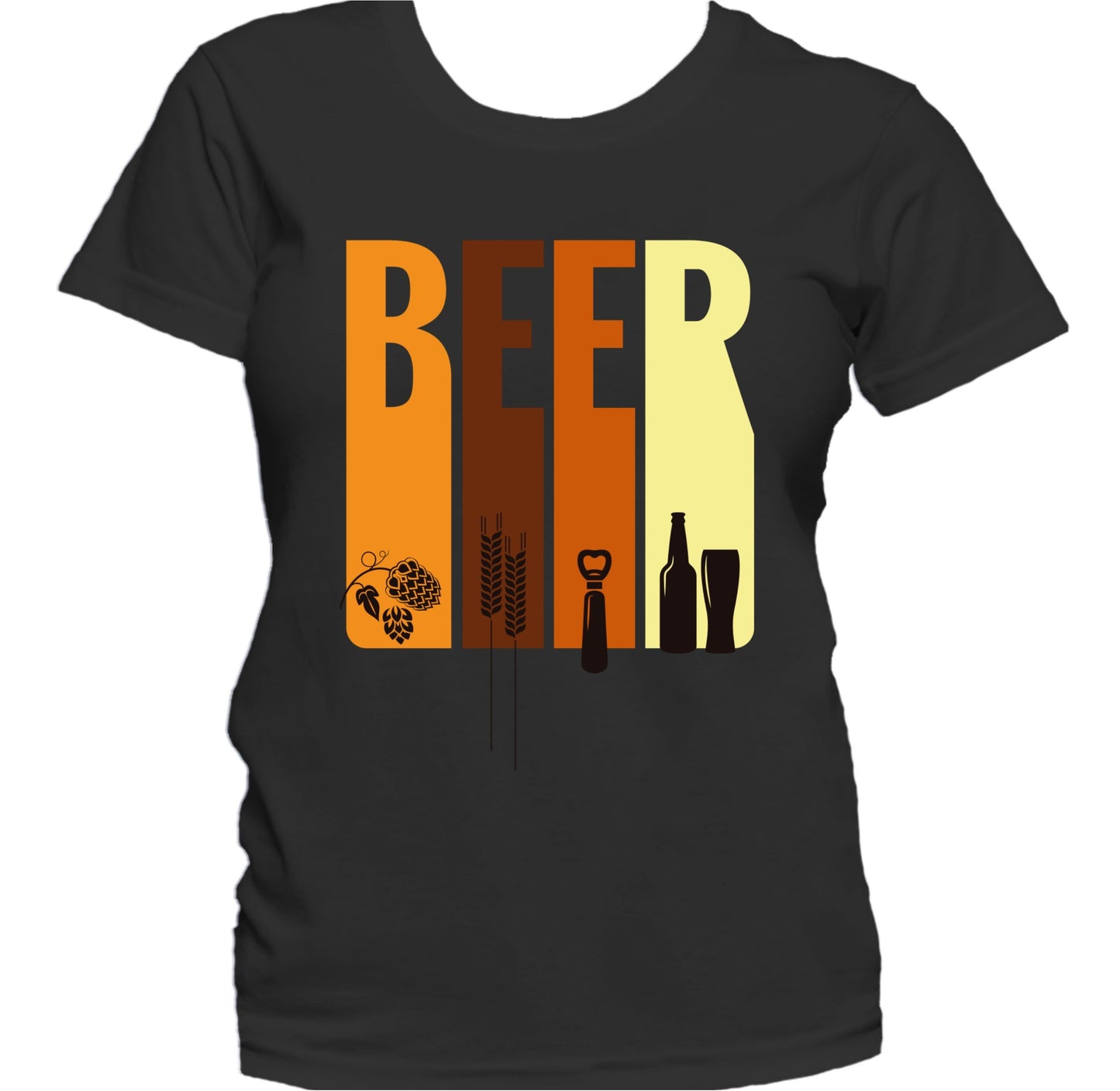 Retro Vintage Style Beer Women's T-Shirt For Homebrewers