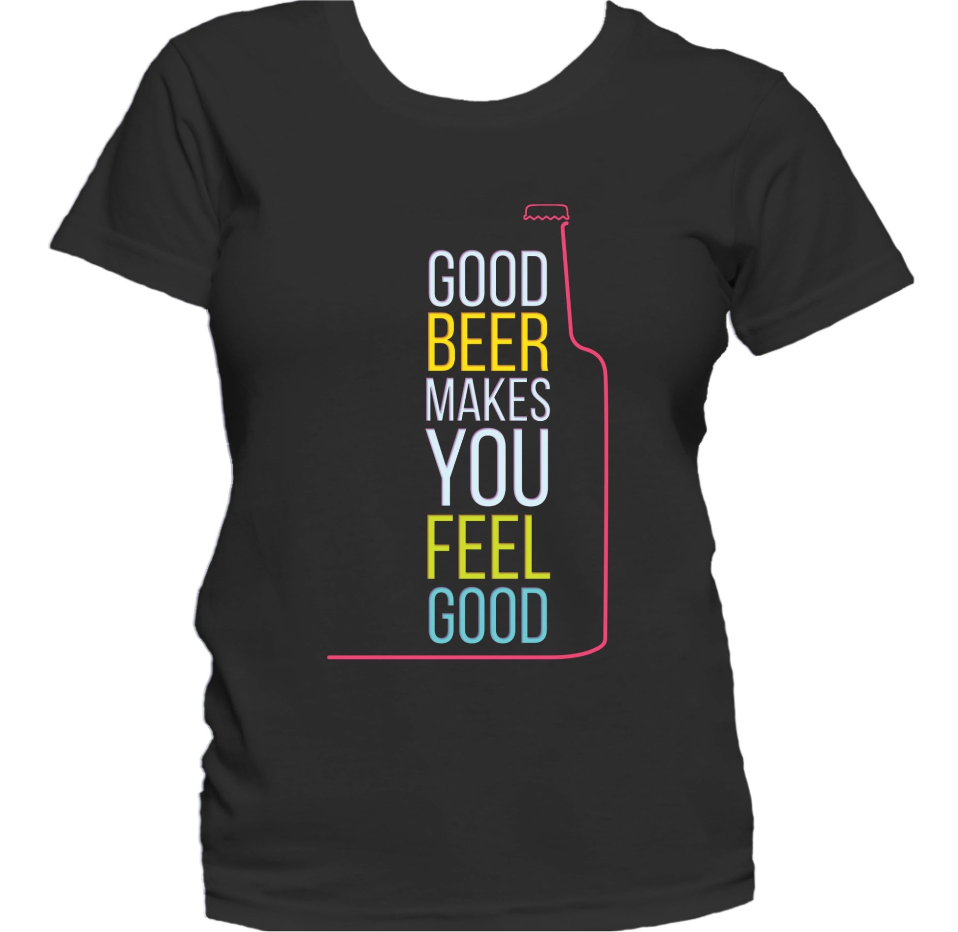 Good Beer Makes You Feel Good Retro Style Women's T-Shirt