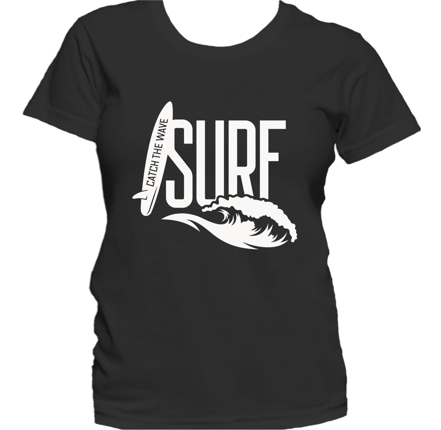 Catch The Wave Surf Surfing Women's T-Shirt