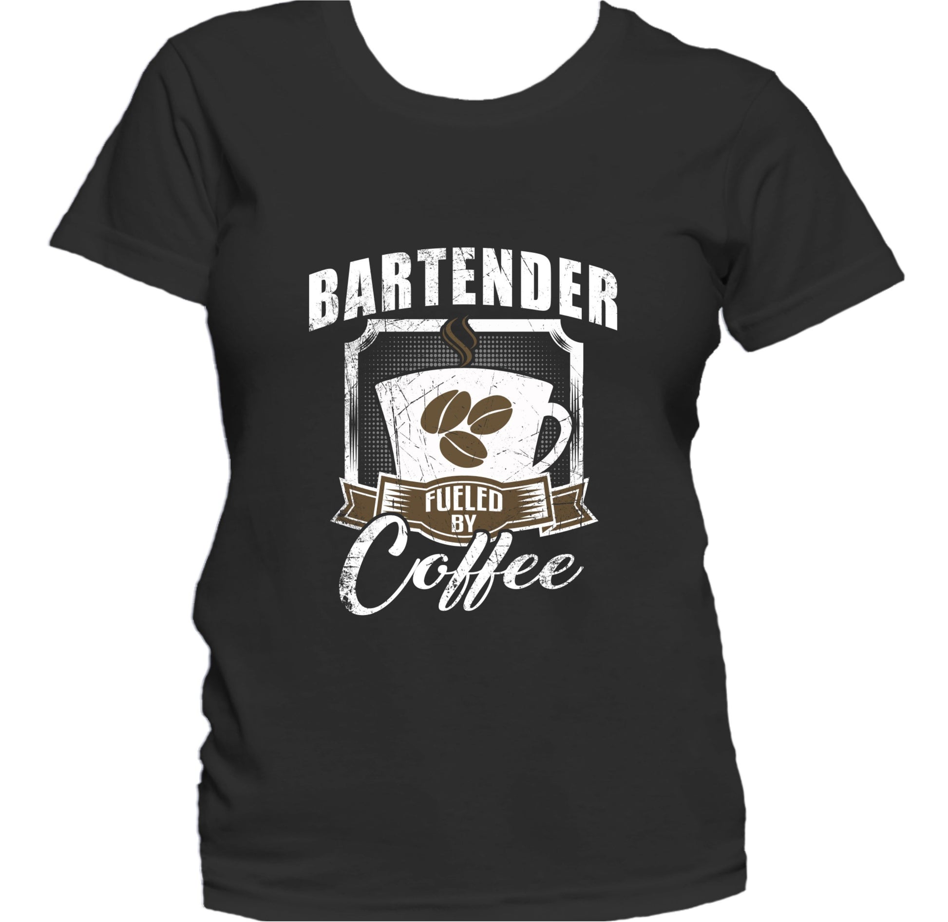 Bartender Fueled By Coffee Funny Women's T-Shirt