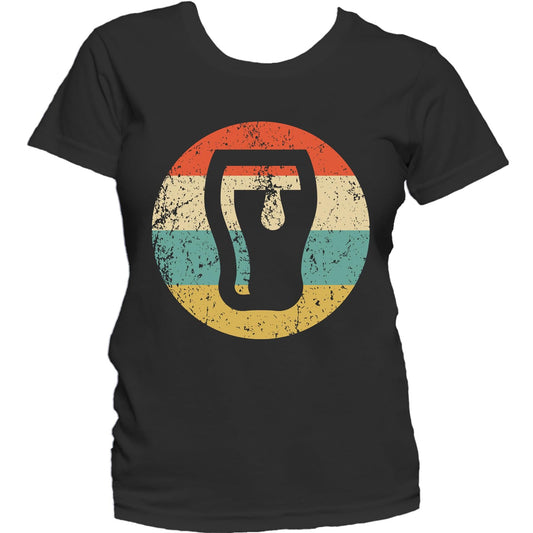 Craft Beer Drinker Shirt - Retro Beer Glass Women's T-Shirt