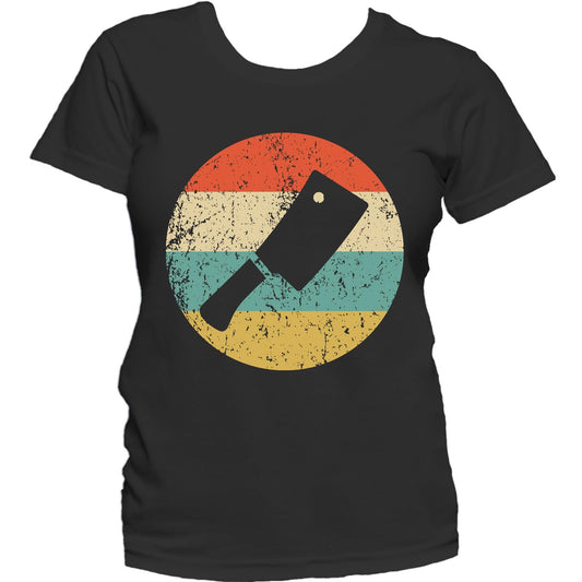 Butcher Shirt - Vintage Retro Meat Cleaver Women's T-Shirt