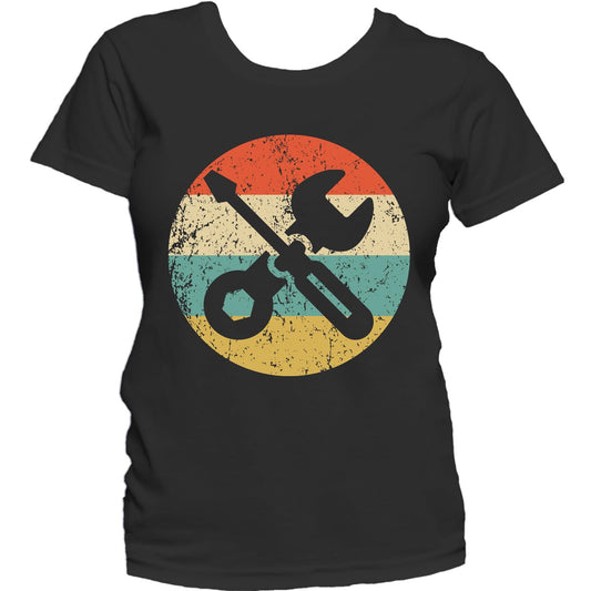 Car Mechanic Shirt - Retro Screwdriver Wrench Women's T-Shirt